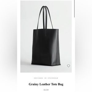 Grainy Leather Tote Bag